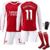 Arsenal 2526 Domowy Zestaw Koszulka z Długim Rękawem Martinelli 11 Edycja dla Kibica Zestaw Piłkarski