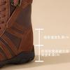Fashion Martin boots women's 2025 autumn new non-slip tooling boots 9CM short boots invisible thick sole inner height increase rhubarb boots