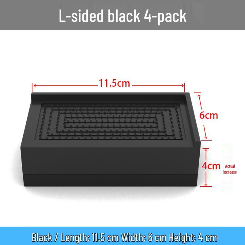 "Non-Slip Furniture Leg Pads: Height-Boosting Support for Tables & Sofas"