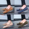 Summer New Large-size Men's Casual Leather Pigskin Doudou Shoes, Foreign Trade Explosion, One-pedal Men's Leather Shoes