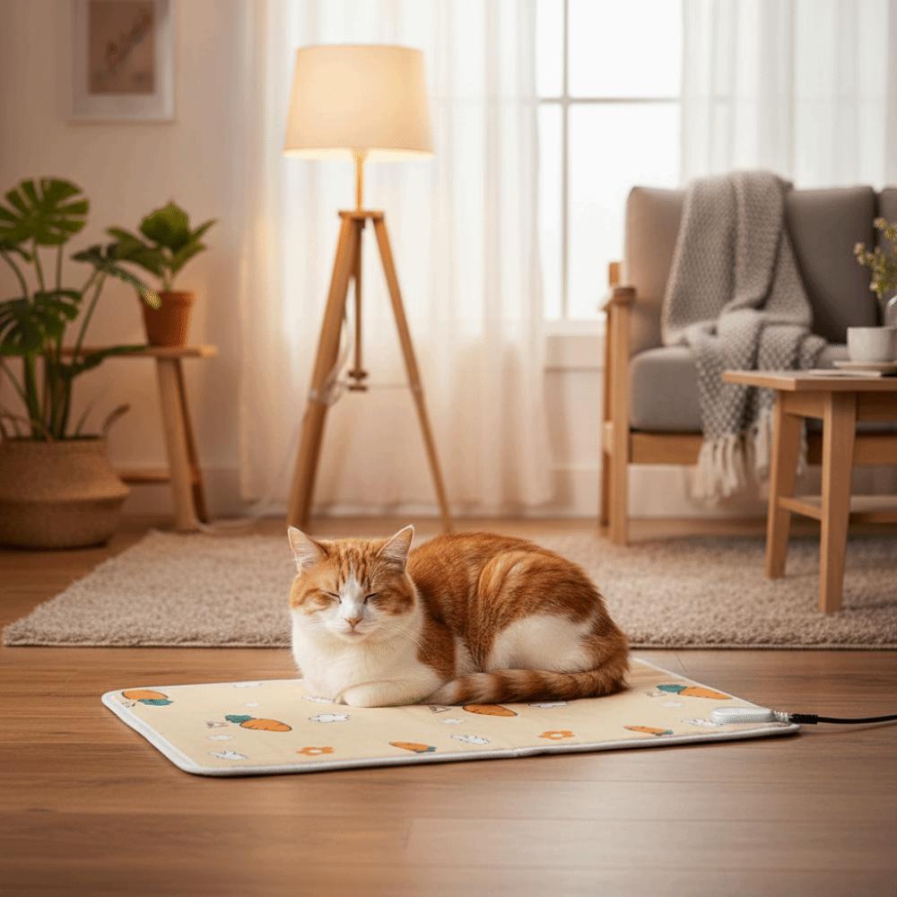Waterproof Cat Heating Pad Bite Proof Pet Heating Mat Energy Saving Dog Electric Mattress  Winter