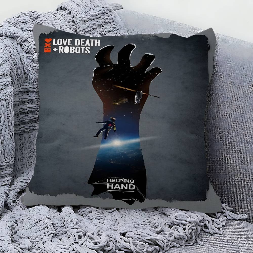Love Death and Robots Pillow Cover Design cushion Cover decor Holiday Decorati