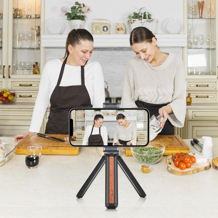 PULUZ Cold Shoes Aluminum Alloy Phone Clamp Holder Bracket(Black)