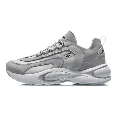 Li Ning V8 Series Non-Slip Wear-Resistant Low-Top Running Shoes Men Sneakers Snow-Gray ARHQ063-4