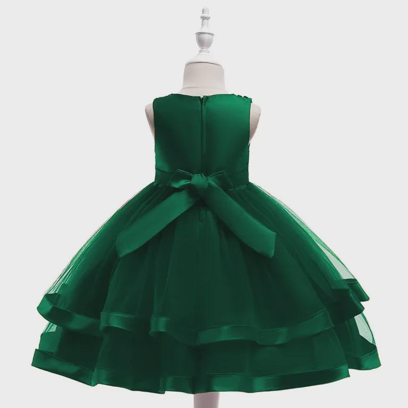 2024 Beaded Princess Tutu Dress for Girls - Flower Girl Wedding Attire