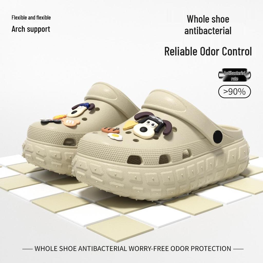 Women's Platform Clog Sandals: Non-Slip, Breathable, Wear-Resistant for Home & Beach