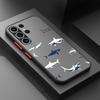 Case for Samsung Galaxy S25 Ultra S22 S24 Plus Note 20 Ultra 10+ S23 FE S26 S21 S20 FE Funda Back Phone Cover Cartoon Shark