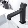 Single Handle Mixer Matte Black Finishing Bathroom Basin Water Faucets Hot and Cold Water Taps Brass Deck Mounted