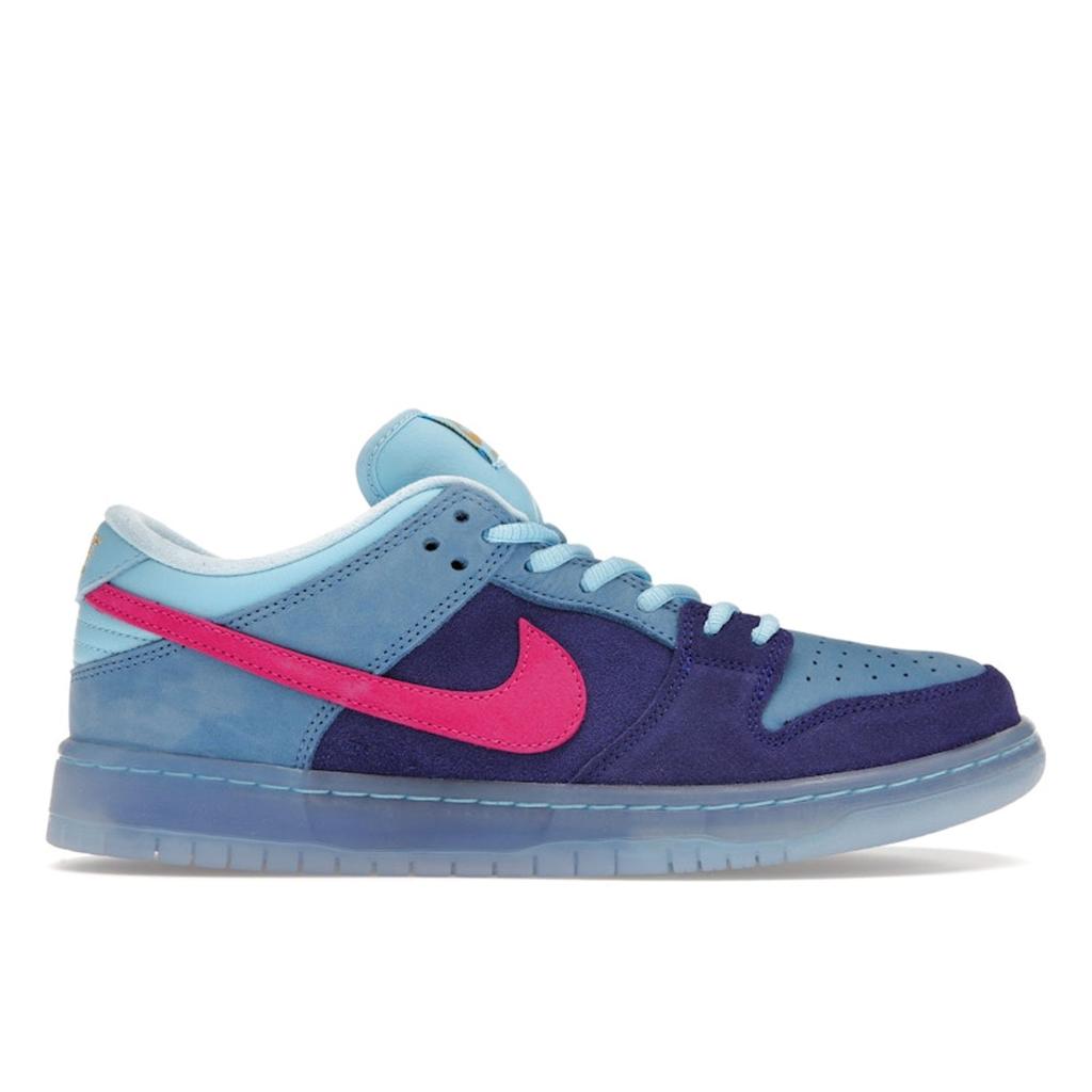 Run The Jewels X Nike Dunk Low SB 4/20 Unisex Sneakers Blue Deep-Royal-Blue Active-Pink DO9404-400