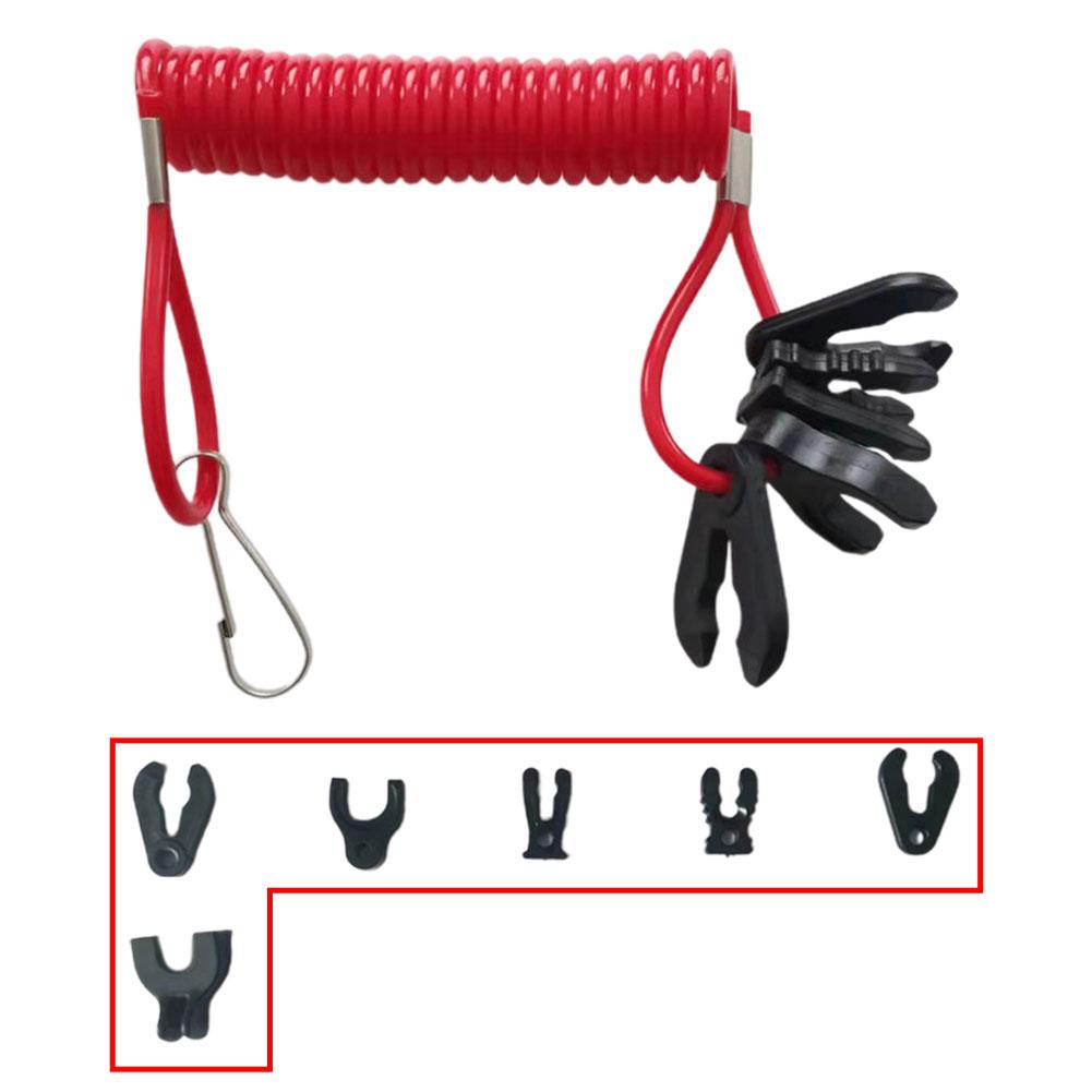 Boat Outboard Engine Motor Kill Stop Switch Lanyard for YAMAHA Honda Mercury/Mariner/Force Tohatsu Kill Switch Universal 7 Keys