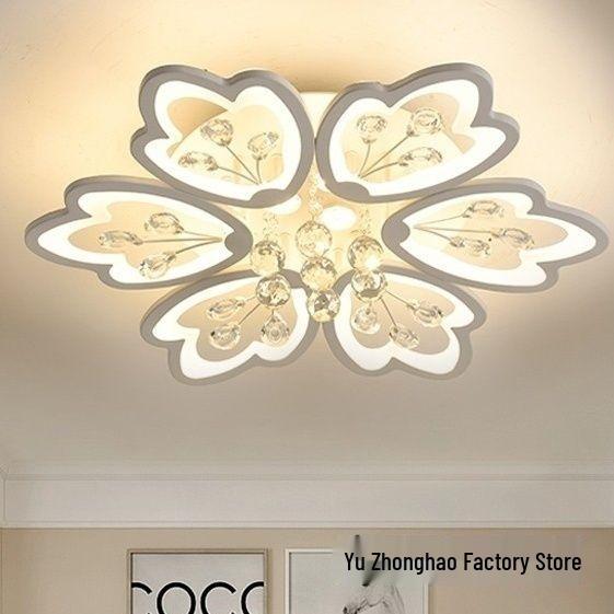 2025 Modern Crystal Flower Ceiling Light Fixture for Living Room, Wall, Restaurant, Study