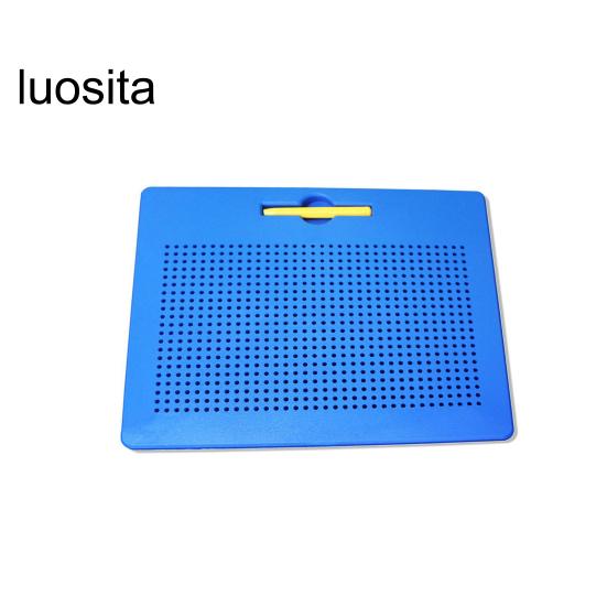 1 Set Kids Magnetic Drawing Board with 380/714 Steel Balls, Retractable Pen, Toddlers Early Education Dot Art Painting Pad, Children Boys Girls Gift