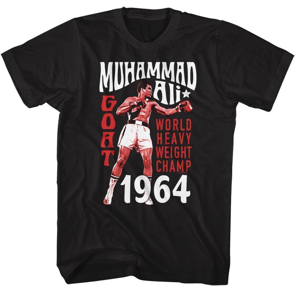 Muhammad Ali World Heavy Weight Champ Black Icon Shirt XL