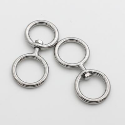 Stainless Steel 304 Electrolytic Swivels Rings 360 Degree Rotate Corrosions Resistant for Outdoor Lover Gear