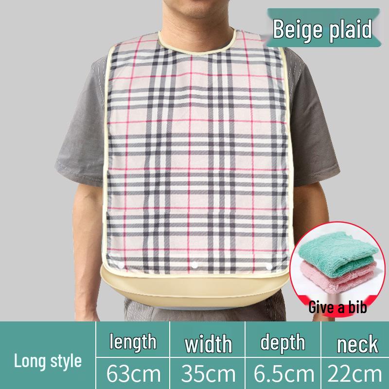 Waterproof Silicone Bib for Adults: Ideal for Elderly Mealtime