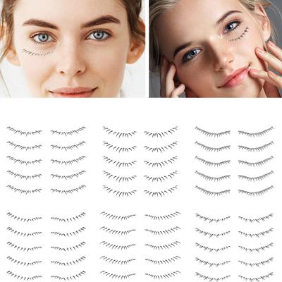 Lower Eyelashes Tattoo Stickers Simulation Natural Waterproof Disposable Lower Eyelash Tattoo Patch Lazy Makeup Tool