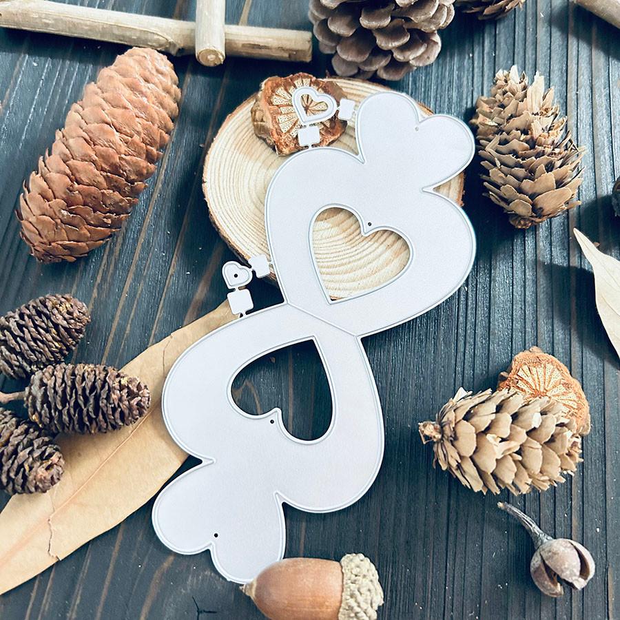 Love Sweet Candy Box Metal Die Cut, DIY Scrapbooking Embossing Stencil, Handmade Greeting Card Making Metal Cutting Dies, Gift Card Making Tools