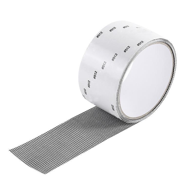 1 ks samolepicí páska na opravu síťoviny pro okna se suchým zipem pro zalepení otvorů a ochranu před komáry.