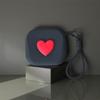 Heart-Shaped Small Square Bag for Wireless Earphones,Card Holder and Coin Purse, Suitable for Birthday Holiday Party Christmas