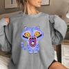 Women's Fashion Casual Long Sleeve Printed Round Neck Sweatshirt Top