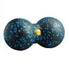 4FIZJO Doppelmassageball 8 cm schwarz und blau 8cm