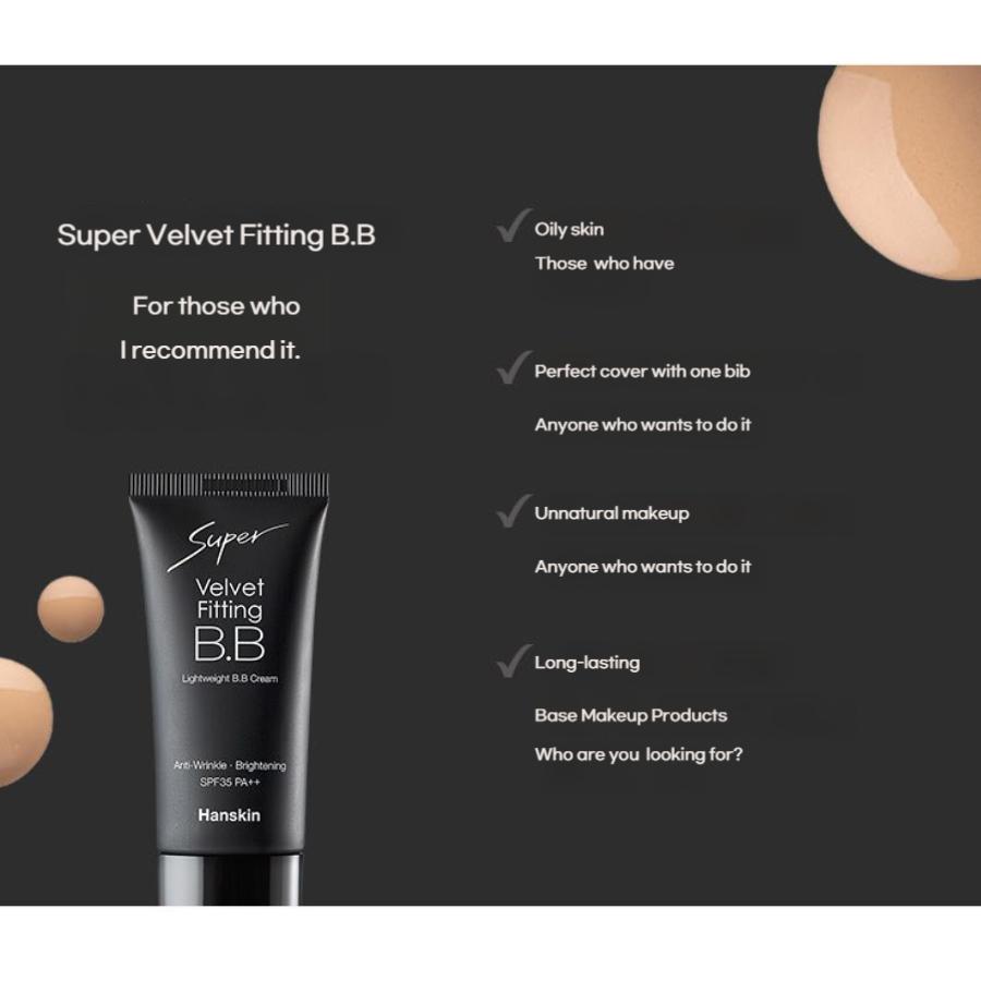 Hanskin Super Velvet Fitting BB Cream SPF35 PA++ 30g