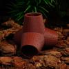 Plastic Reptile Tunnel Shelter Artificial Lizard Hideaway Cave Reptile Resting Cave  Terrarium