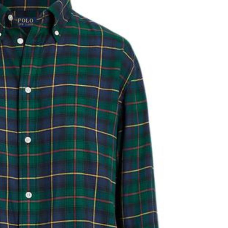 Polo Ralph Lauren FW22 Camicia a Maniche Lunghe a Quadri Monopetto Donna camicie Verde WMPOSHTNDN20123-999