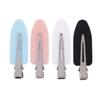 4Pcs Hair Clip No Bend Hair Bangs Clips No Mark Hair Pin Curl Clips 4 Color Leaf