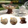 Pedestal Fruit Bowl Food Snack Storage Tray Decorative Multifunctional Holder for