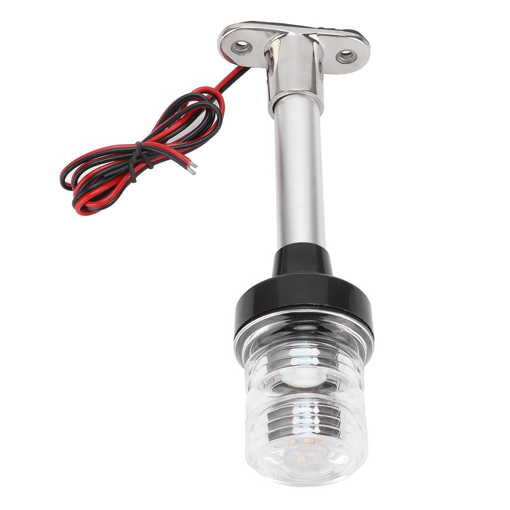 8in Sailing Signal Light DC12V 24V 5W 360 Degrees  All Round LED Anchor Stern Lamp IP66 White for Boat