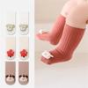 Infant Toddler Floor Socks for Boys Girls 3D Doll Cartoon Newborn Baby Indoor Antislip Socks First Walkers Mid Tube Socks 0-3Years