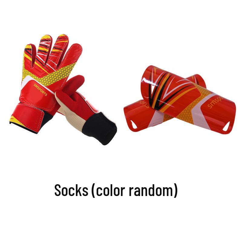 

Дитячий футбольний воротарський комплект: Латексні рукавички для підтримки зап ястя та захист гомілки Toddler 5