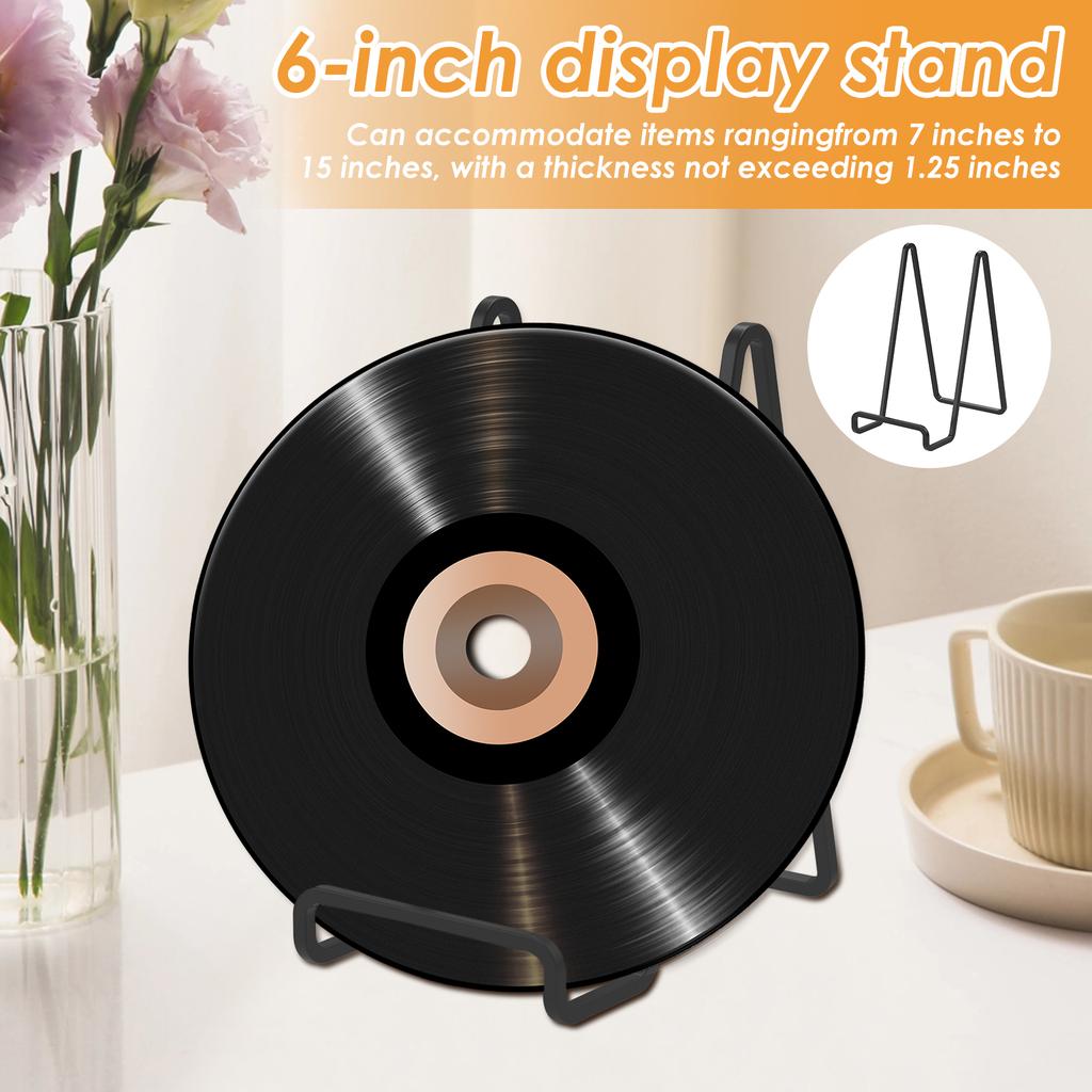 6Pcs Iron Display Stand Tabletop Picture Frame Oil Painting Plate Book Display Rack Metal Home Decoration Storage Stand