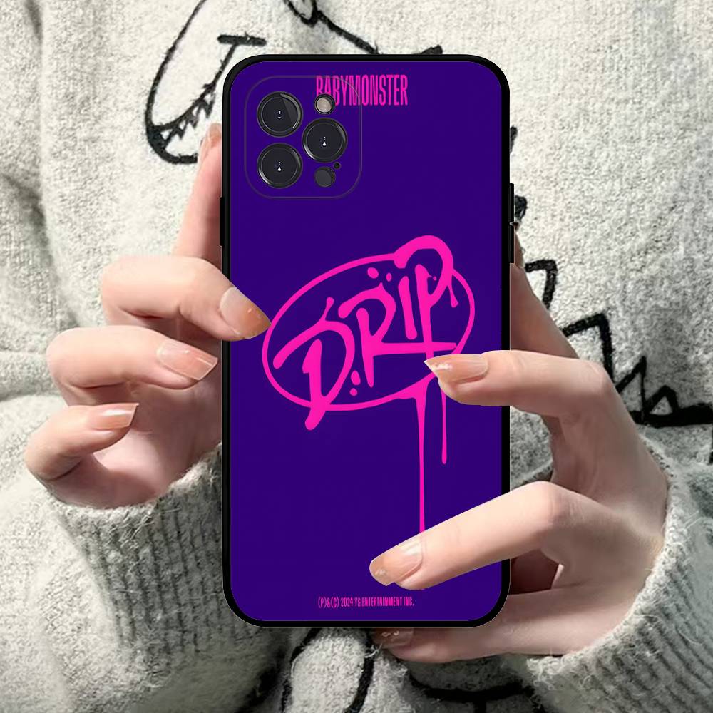 B-Baby M-Monster K-Kpop Shockproof Silicone Clear Case for iPhone 17 16 15 14 13 12 11 Mini Pro Max Plus Cover iPhone 11