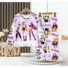 New Demon Hunters Children's Pajamas Long Sleeve Cartoon Girls Babies Middle and Older Children's Loungewear Set