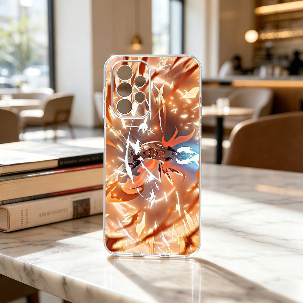 K-kiana Honkai-i Impact Game Phone Case Transparent Silicone Soft For Samsung S25,S24,S21,S22,S23,S30,Ultra,S20,Plus,Fe