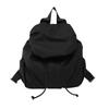 Pleated Nylon Backpack Solid Color Sports Shoulders Bag Casual Drawstring Backpack  College