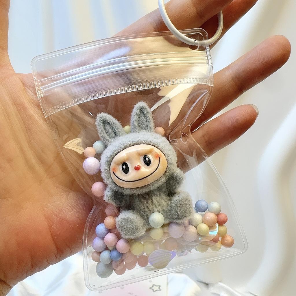 Transparent Dust Bag Baby Bag Pendant Keychain Baby Walking Bag Decoration Cute Trendy Play