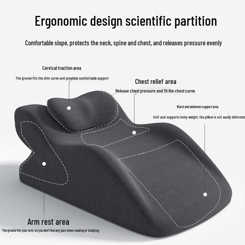 Gesicht nach unten Memory-Schaum Kopfstütze & Beinerhöhung Kissen Set