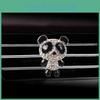 Car Perfume Air Freshener Clip With Panda Shape Long-lasting Fragrance