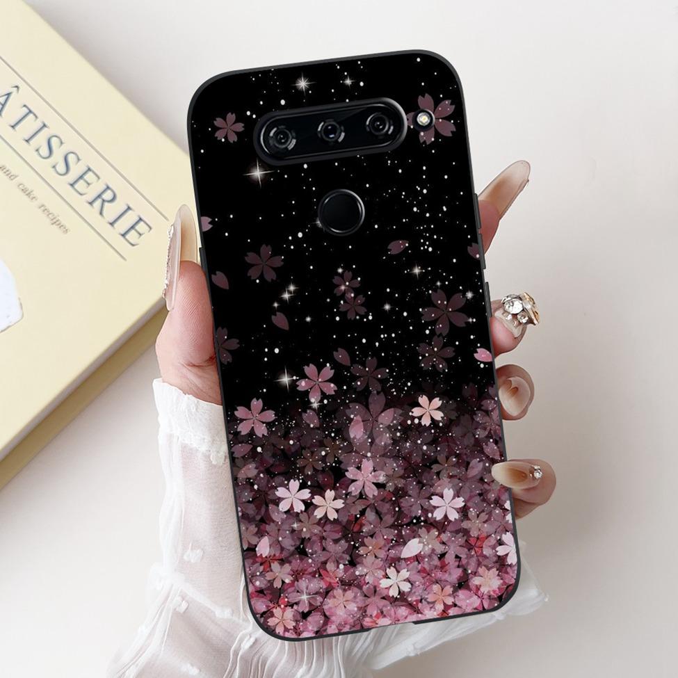 For LG V40 V50 ThinQ Case V50S ThinQ Cute Cartoon Cat Luxury Cool Shockproof Silicone Back Cover For LG V50S ThinQ 5G Phone Case