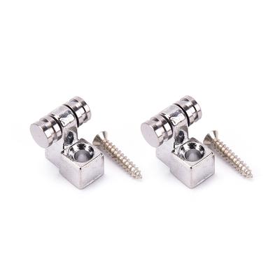 2Pcs Roller String Retainers Mounting Tree Guide For Electric Guitar Silver
