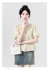 2026 summer new pleated design, niche temperament, age reducing French bubble sleeve shirt, women's versatile top