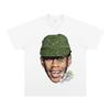Herren Hip-Hop Kurzarm Streetwear Porträt Retro High-Street Locker Schwer reine Baumwolle Digitaler Direktdruck T-Shirt