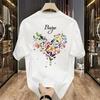 Low Battery 1% T-Shirt, Short Sleeve, Battery Full Signal Design, Pure Cotton, Couple Style, 2024 Collection, Large Size for Men