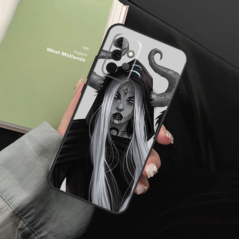Esthetische Duivel Vrouw Slecht Meisje Voor Samsung Galaxy A55 A35 A53 A33 A13 A15 A36 A56 A26 A16 A22 A32 A52 A54 A34 A05 A06 Hoesje