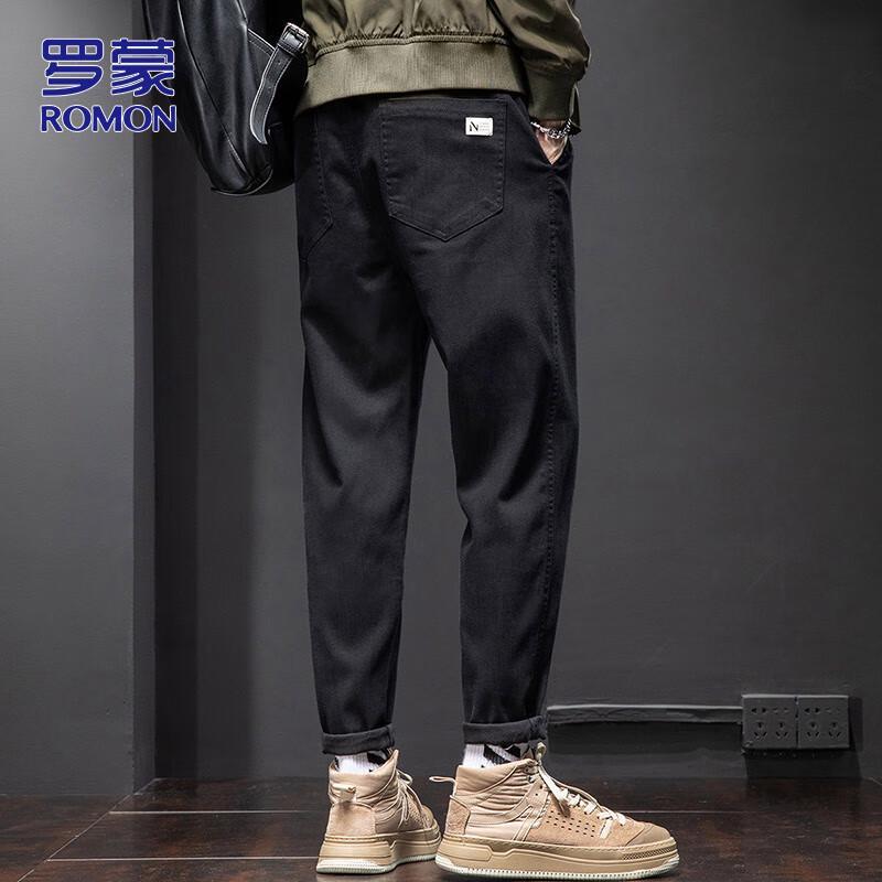 ROMON Men's Slim-Fit Casual Cargo Pants