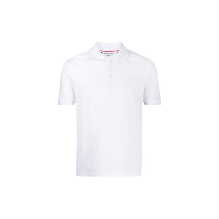 Thom Browne 4-Bar piqué polo shirt MJP110A-00050-100