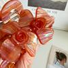 Trendy Hair Acetate Clip With Elegant Floral Design In Candy Colors For Stylish Women